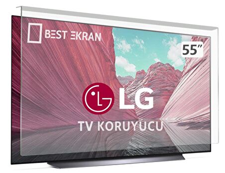 LG 55SK9500PLA TV EKRAN KORUYUCU - Lg 55" inç 139 cm Ekran Kırılmaz Koruyucu 