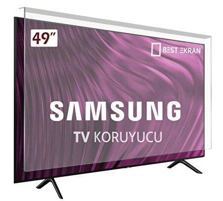 SAMSUNG 49K5579 TV EKRAN KORUYUCU - Samsung 49" inç Tv Ekran Koruyucu Şeffaf Paneli