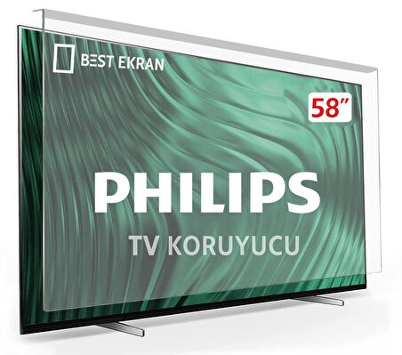 Philips 58PUS7805 TV EKRAN KORUYUCU - Philips 58" inç 146 Ekran Koruyucu 