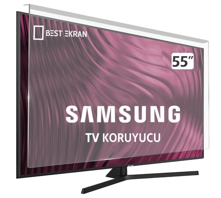 SAMSUNG 55MU7400 TV EKRAN KORUYUCU - Samsung 55" inç UE55MU7400U Ekran Koruyucu Kırılmaz Paneli