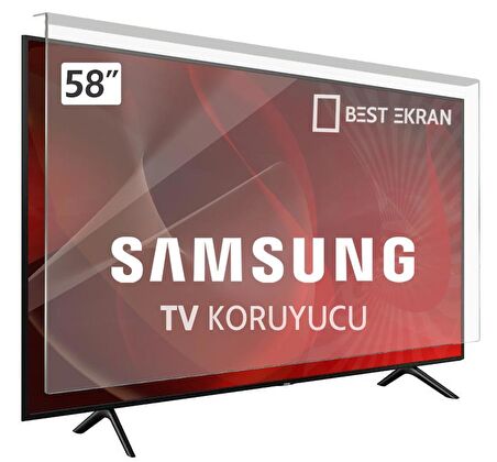 SAMSUNG 58H5270 TV EKRAN KORUYUCU - Samsung 58" inç Tv Ekran Koruyucu Şeffaf Paneli