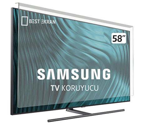 SAMSUNG 58H5270 TV EKRAN KORUYUCU - Samsung 58" inç Tv Ekran Koruyucu Şeffaf Paneli
