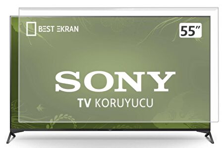 Sony KD-55XH8196 Tv Ekran Koruyucu - Sony 55" inç 139 cm  Ekran Kırılmaz Koruyucu 