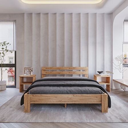 Letto Atlantik Mdf Set Karyola | Tek Ve Çift Kişilik Yatak Uyumlu, Kolay Kurulum