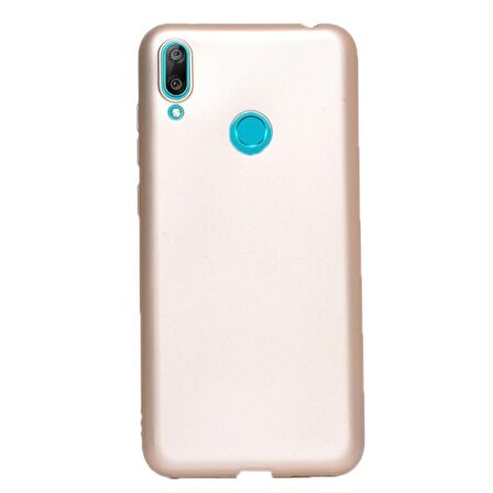 Gpack Huawei Y7 Prime 2019 Kılıf Premier Silikon Esnek KorumaNano Glass