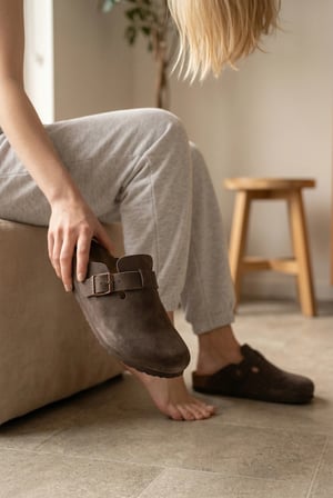 Boston Unisex Mantar Taban Terlik - Kahve