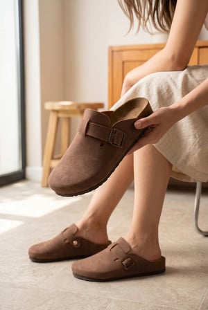 Boston Unisex Mantar Taban Terlik - Taba