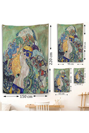 Gustav Klimt - Bebek Beşiği Duvar Örtüsü - Baby Cradle-8073