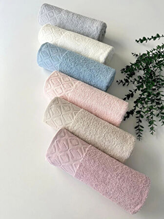 MYSOFT 70X140 RENKLİ HAVLU - ELMAS
