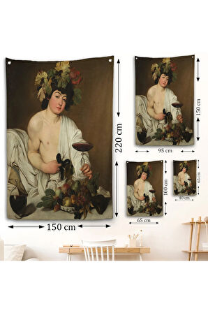 Caravaggio - Bacchus Duvar Örtüsü-8074