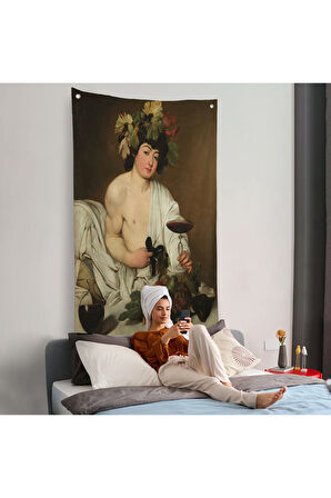 Caravaggio - Bacchus Duvar Örtüsü-8074