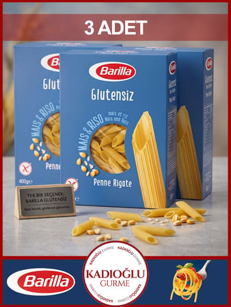 Barilla Glutensiz Penne Rigate 400 G x 4 Adet