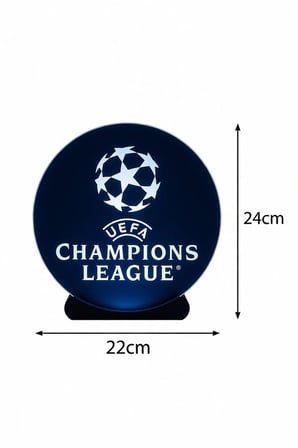 Champions League / Şampiyonlar Ligi Tasarımlı Dekoratif Aydınlatma (24x22cm)