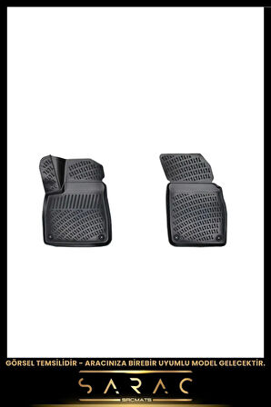 Peugeot Bipper Panelvan 2008 Model Araca Özel 3d Havuzlu Paspas(2 PARÇA)