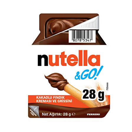 Nutella & Go 28 g x 12 Adet | Pratik Atıştırmalık