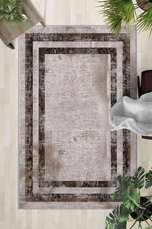 Kaymaz Taban Yıkanabilir Halı – Mutfak, Salon, Yatak Odası için Modern Dijital Baskı Halı (SLNHALI02
