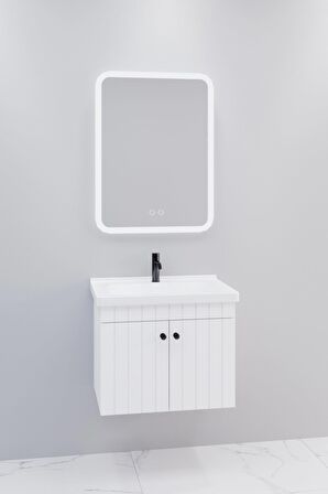 Avien 65 Cm Banyo Dolabı Cmr Led Aynalı - Boy Dolap Hariç