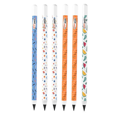 Panda Panpen Neşeli Desenler Serisi Bitmeyen Kurşun Kalem (PAN719) 6 Adet