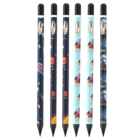 Panda Panpen Afacan Serisi Bitmeyen Kurşun Kalem (PAN717) 6 Adet