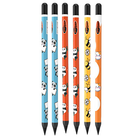 Panda Panpen Sevimli Dostlar Serisi Bitmeyen Kurşun Kalem (PAN716) 6 Adet