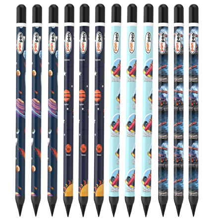 Panda Panpen Afacan Serisi Bitmeyen Kurşun Kalem (PAN717) 12 Adet