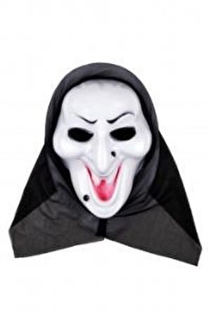 CADILAR BAYRAMI HALLOWEEN BEYAZ EKONOMİK CADI MASKE