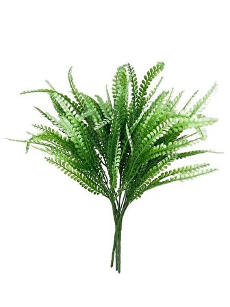 3lüSet Yapay Çiçek Kuşkonmaz Yeşilbeyaz Demet Garnitür Aradal Dekoratif Yapay Bitki