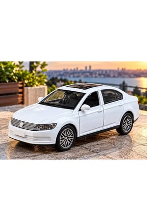 Volkswagen Passat B8 Diecast Model Araba Sesli Işıklı 14CM Passat Model Araba Açılan Kapılar