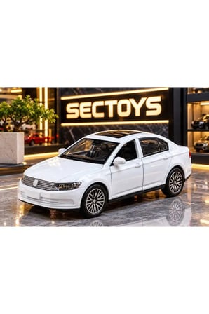 Volkswagen Passat B8 Diecast Model Araba Sesli Işıklı 14CM Passat Model Araba Açılan Kapılar