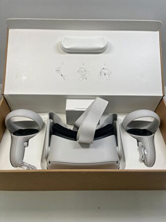 Oculus Quest 2 128 GB Kablosuz VR Sanal Gerçeklik Gözlüğü (OUTLET) (12 AY EVOFONE GARANTİLİ) 