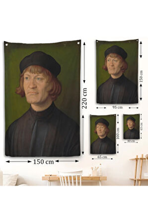 Albrecht Dürer - Bir Din Adamı Portresi Duvar Örtüsü - Bildnis Eines Geistlichen-8081