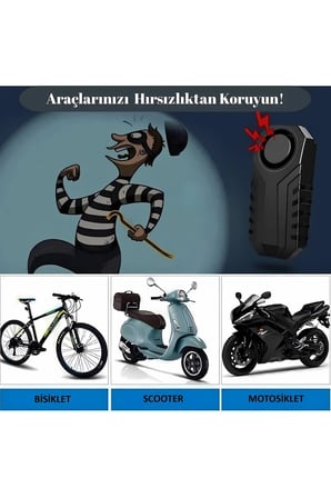 Bisiklet Motosiklet Alarm Cihazı Uzaktan Kumandalı Hırsızlık Önleyici Sistem