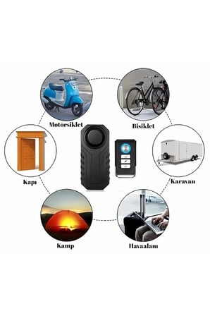 Bisiklet Motosiklet Alarm Cihazı Uzaktan Kumandalı Hırsızlık Önleyici Sistem
