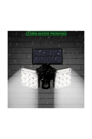 120 LED Güneş Enerjili Solar Lamba 20W Hareket Sensörlü Su Geçirmez Dış Mekan Aydınlatma