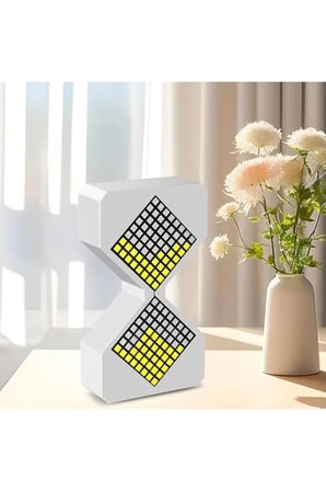 Modern LED Elektronik Kum Saati Zamanlayıcı -Ayarlanabilir 1-30 Dakika - Sarı Işık