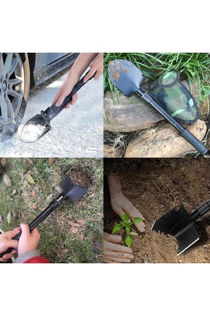KATLANIR KAMP & BAHÇE KÜREĞİ-KAZMASI,ÇOK FONKSİYONLU, PUSULALI,TESTERE VE AÇACAKLI SET