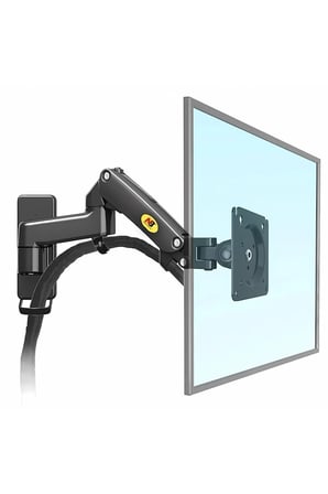 North Bayou F120 Gazlı Yaylı Duvar Tipi Monitör Askı Aparatı, 17”-27” Uyumlu