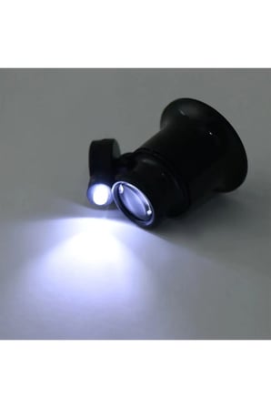 0X Büyütmeli,saat,takı Onarım Için Cam Lensli Optik Işıklı Göz BÜYÜTEÇMG13B9A