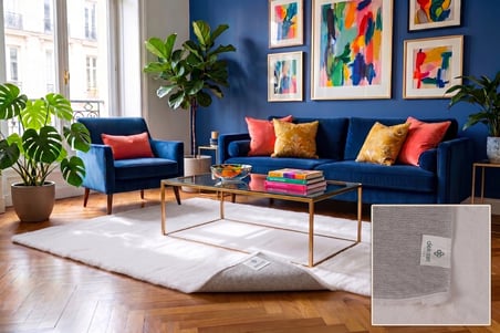 Tavşan Tüyü Düz Beyaz Yumuşak Yıkanabilir Tabanlı Peluş Halı 80X150