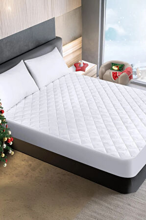 %100 Mikrofiber Kapitone Yatak Koruyucu Alez Full Kenar Çarşaf Fitted Tek Çift Battal Bebek