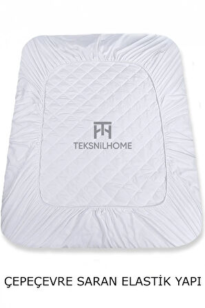 %100 Mikrofiber Kapitone Yatak Koruyucu Alez Full Kenar Çarşaf Fitted Tek Çift Battal Bebek
