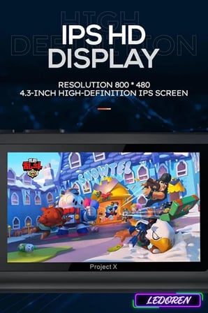 Project X 4.3inç IPS Hd Ekran +10000 Oyunlu Retro Arcade Oyun Konsolu Atari