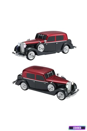 WS-1934 Pontiac Sedan Diecast Araba Bluetooth Hoparlör Işıklı, FM Radyo ve USB Destekli Müzik Kutusu