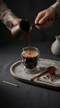 Boncuk Kahve Yanı Bardak 6’lı 75 ml | Üzüm Şekilli Isıya Dayanıklı Pinterest Bardak Seti
