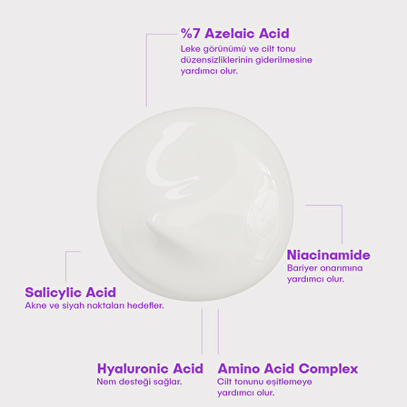 SHINE ON YOU - Azelaik Asit Hassas Ciltler İçin Akne ve Leke Karşıtı Bariyer Koruyucu Krem 30ml