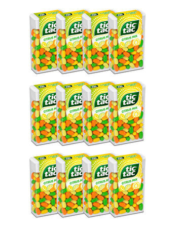 Tic Tac Karışık Meyve Aromalı Şeker 18 Gr. (12 Adet)