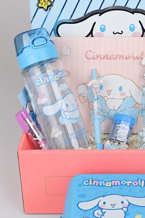 x Dekomus Lisanslı Cinnamoroll Özel Kutulu Kırtasiye Seti Matara,Beslenme Kabı 