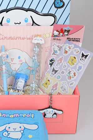 x Dekomus Lisanslı Cinnamoroll Özel Kutulu Kırtasiye Seti Matara,Beslenme Kabı 