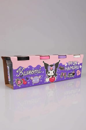 x Dekomus Lisanslı Kuromi 4'lü Oyun Hamuru 