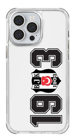 x Dekomus Lisanslı Beşiktaş Iphone 15 Pro 1903 Şeffaf Telefon Kılıfı "Dekomus Cep Defteri Hediyeli"